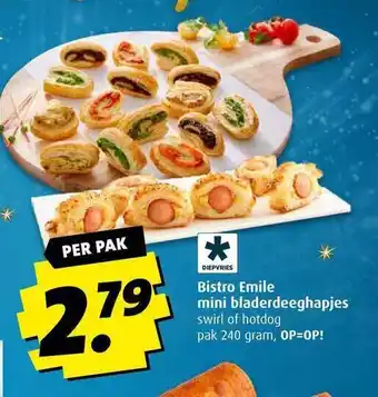 Boni Bistro emile mini bladerdeeghapjes aanbieding