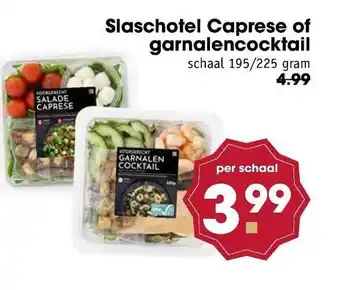 MCD Supermarkt Slaschotel caprese of garnalencocktail aanbieding