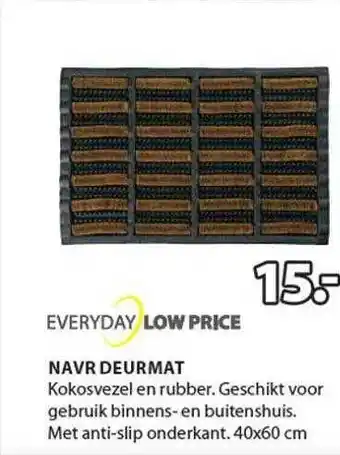 Jysk Navr deurmat aanbieding