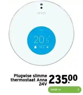 GAMMA Plugwise slimme thermostaat anna 24v aanbieding