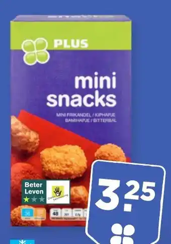 PLUS Plus mini snacks aanbieding