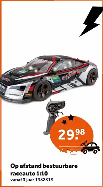 Intertoys Op afstand bestuurbare raceauto 1:10 aanbieding