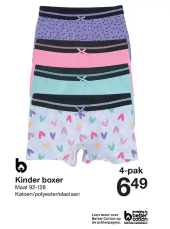 Zeeman Kinder boxer 4-pak aanbieding