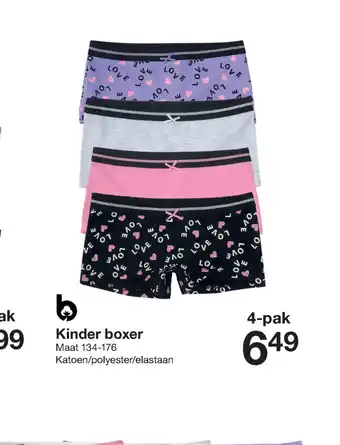 Zeeman Kinder boxer 4-pak aanbieding