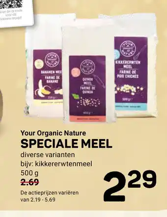 Ekoplaza Your Organic Nature Speciale Meel 500 g aanbieding