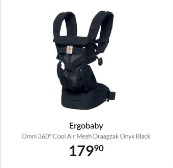 Babypark Ergobaby Omni 360° Cool Air Mesh Draagzak Onyx Black aanbieding