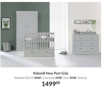 Babypark Kidsmill New Port Grijs aanbieding