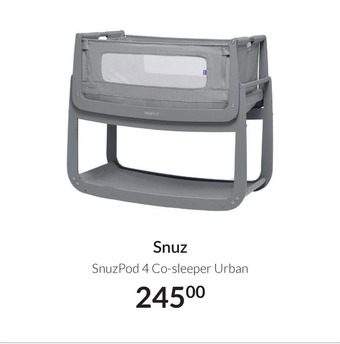 Babypark Snuz SnuzPod 4 Co-sleeper Urban aanbieding