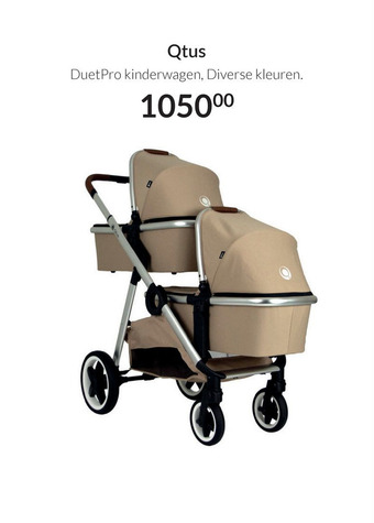 Babypark Qtus DuetPro kinderwagen aanbieding