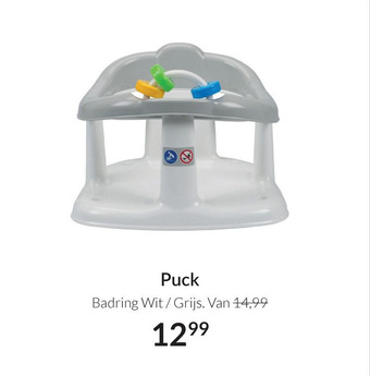 Babypark Puck S. Badring Wit /Grijs aanbieding