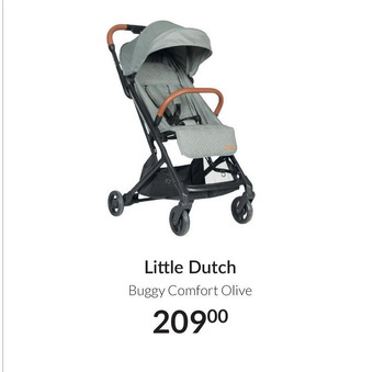 Babypark Little Dutch Buggy Comfort Olive aanbieding