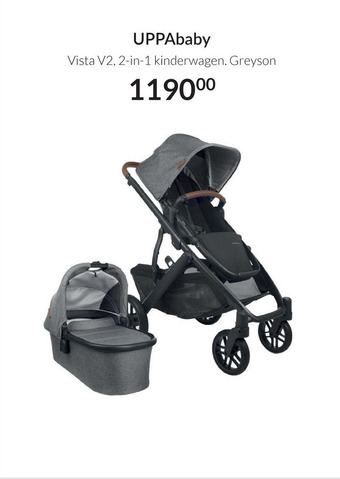 Babypark UPPAbaby Vista V2, 2-in-1 kinderwagen. Greyson aanbieding