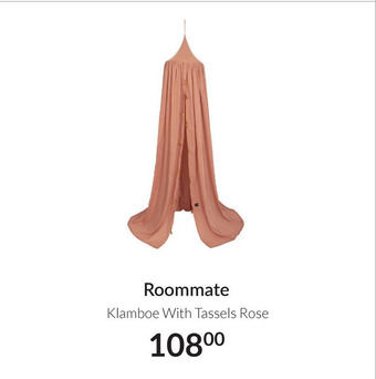 Babypark Roommate Klamboe With Tassels Rose aanbieding