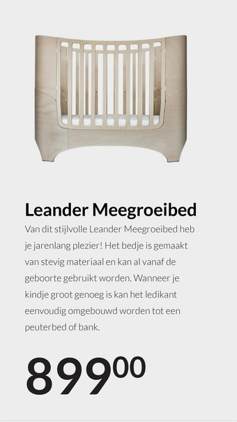 Babypark Leander Meegroeibed aanbieding