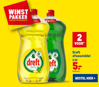 Makro Dreft afwasmiddel aanbieding