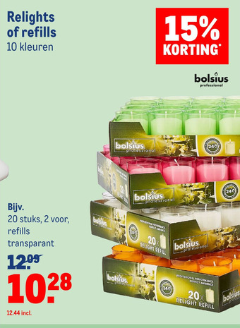 Makro Relights of refills aanbieding