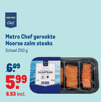 Makro Metro Chef gerookte Noorse zalm steaks aanbieding