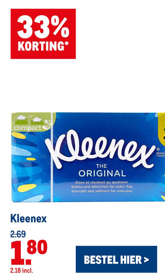 Makro Kleenex aanbieding