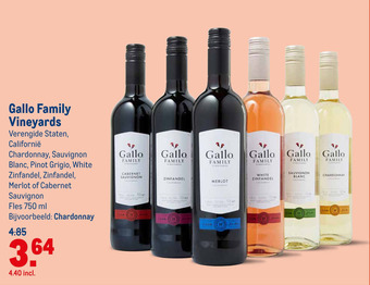 Makro Gallo Family Vineyards aanbieding