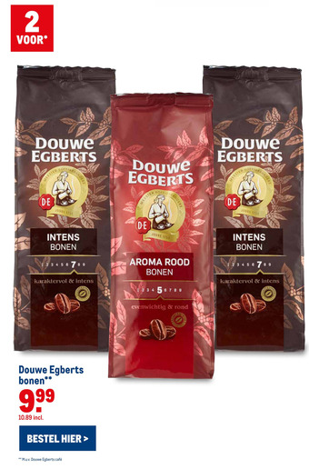 Makro Douwe Egberts bonen aanbieding