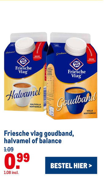 Makro Friesche vlag goudband, halvamel of balance aanbieding