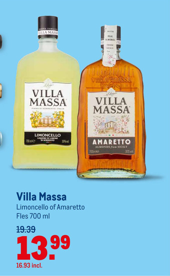 Makro Villa Massa Limoncello of Amaretto aanbieding