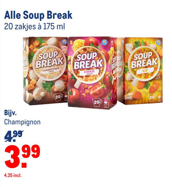 Makro Alle Soup Break aanbieding