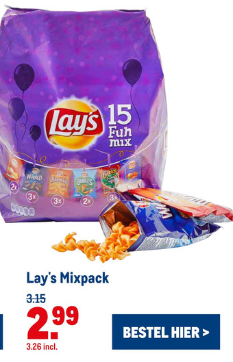 Makro Lay's Mixpack aanbieding