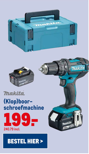 Makro (Klop)boorschroefmachine aanbieding