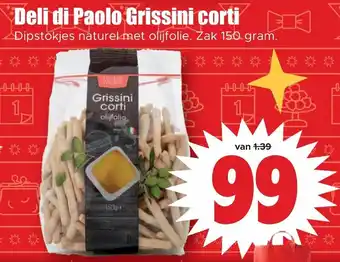 Dirk Deli di paolo grissini corti 150g aanbieding