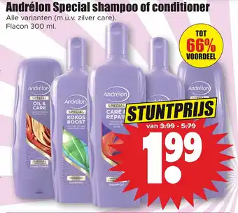 Dirk Andrelon special shampoo of conditioner 300ml aanbieding