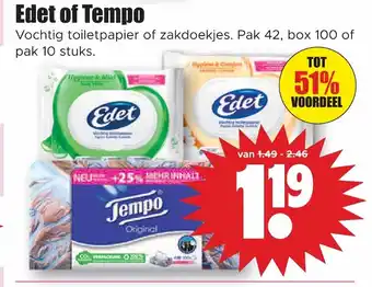 Dirk Edet of tempo aanbieding