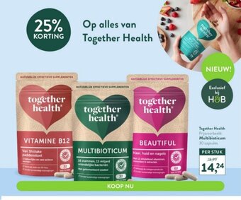Holland & Barrett Together Health Multibioticum 30 capsules aanbieding