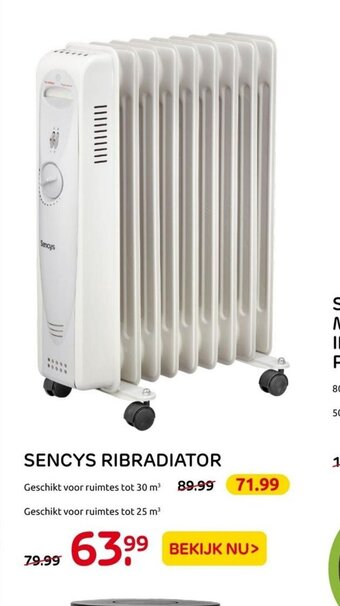 Praxis Sencys Ribradiator aanbieding