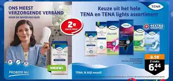 Trekpleister Tena en tena lights assortiment aanbieding