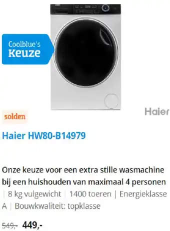 Coolblue Haier HW80-B14979 aanbieding