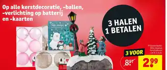 Kruidvat Op alle kerstdecoratie, -ballen -verlichting op batterij en -kaarten aanbieding