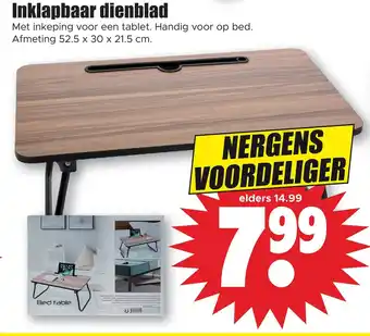 Dirk Inklapbaar dienblad aanbieding