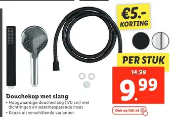 Lidl Douchekop met slang aanbieding