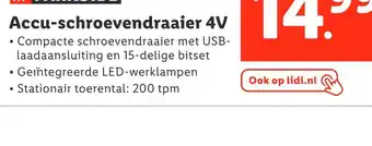 Lidl Iii parkside accu 20v 4ah aanbieding