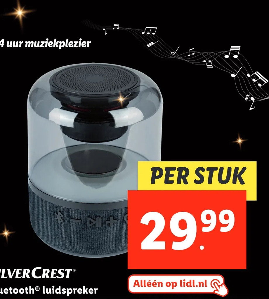 Silvercrestⓡ bluetooth® luidspreker aanbieding bij Lidl