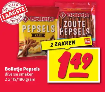 Nettorama Bolletje Pepsels 2 x 115/180 gram aanbieding