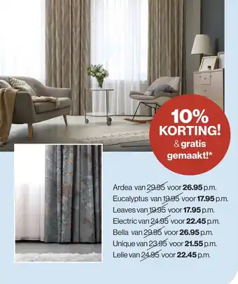 Roobol Gordijnen aanbieding