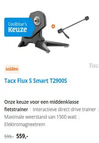 Coolblue Tacx Flux S Smart T2900S 1500 watt aanbieding