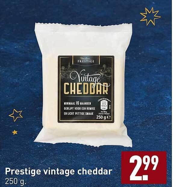 Prestige vintage cheddar aanbieding bij ALDI