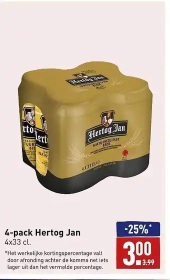 ALDI 4-pack hertog jan aanbieding