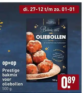 ALDI Prestige bakmix voor oliebollen aanbieding