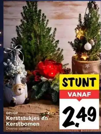 Vomar Voordeelmarkt Kerststukjes en kerstbomen aanbieding