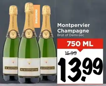 Vomar Voordeelmarkt Montpervier Champagne 750 ml aanbieding