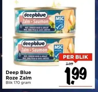 Vomar Voordeelmarkt Deep Blue Roze Zalm 170 gram aanbieding